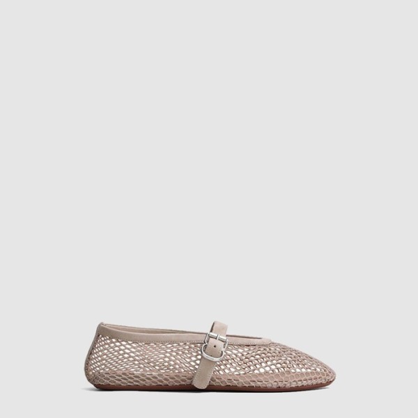 ✨알라이아 여성 피시넷 발레 플랫 슈즈 - Alaia Womens Fishnet Ballet Flat Shoes - als6364x