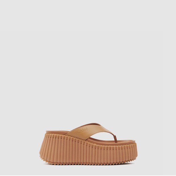 ✨끌로에 여성 Nama 웨지 슬라이드 - Chloe Womens Nama Wedge Slide - chs6417x