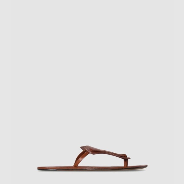✨로로피아나 여성 Helena 가죽 플립플랍 - Loro Piana Womens Helena Leather Flip Flop - los6568x