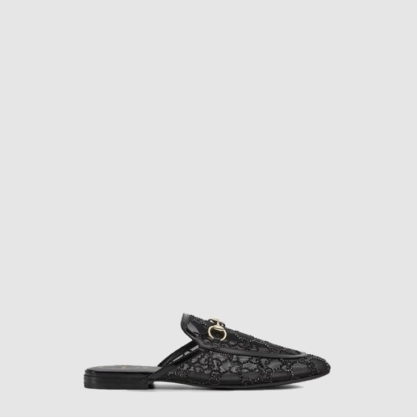 ✨구찌 여성 GG 크리스털 프린스타운 슬리퍼 - Gucci Womens GG Crystal Princetown Slippers - gus6653x