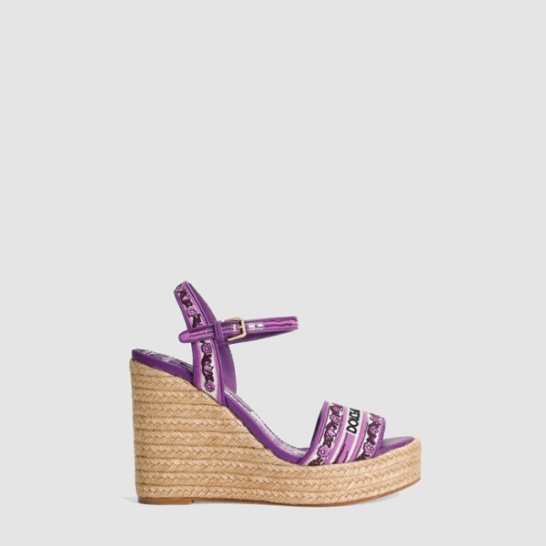 ✨디올 여성 마죠리카 자수가 들어간 웨지 샌들 - Dior Womens Majolica embroidery wedge sandals - dis6667x
