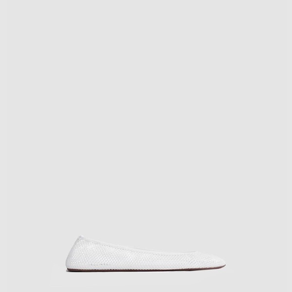 ✨알라이아 여성 피시넷 소재 로우 뱀프 발레 플랫 슈즈 - Alaia Womens Fishnet Material Low Vamp Ballet Flat Shoes - als6678x