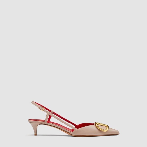 ✨발렌티노 여성 브이로고 시그니처 슬링백 펌프스 - Valentino Womens Calfskin V-Logo Signature Slingback Pumps - vas6688x