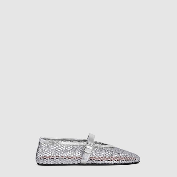 ✨알라이아 여성 피시넷 발레 플랫 슈즈 - Alaia Womens Fishnet Ballet Flat Shoes - als6912x
