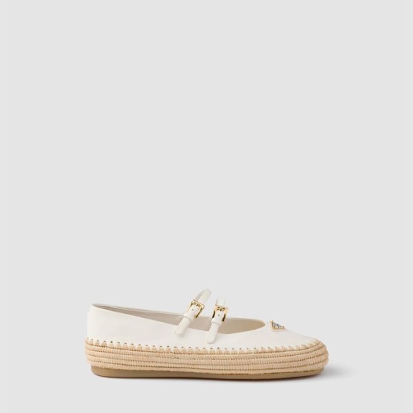 ✨프라다 여성 나파 라피아 발레리나  - Prada Womens Nappa Raffia Ballerina - prs7039x