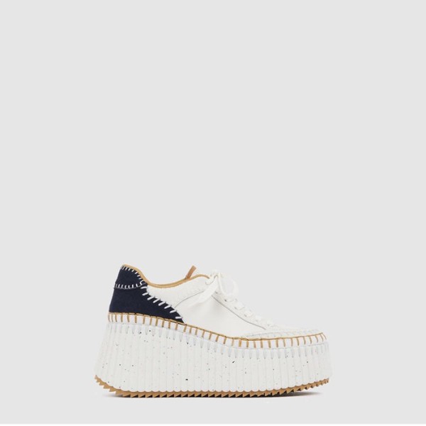 ✨끌로에 여성 NAMA 웨지 스니커즈 - Chloe Womens NAMA Wedge Sneakers - chs7043x