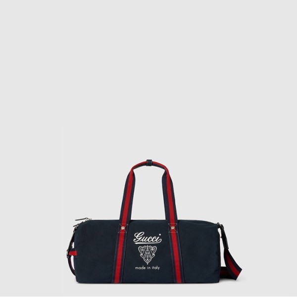 ✨구찌 남성 라지 프린트 캔버스 더플백 - Gucci Mens Large Print Canvas Duffle Bag - gub7867x