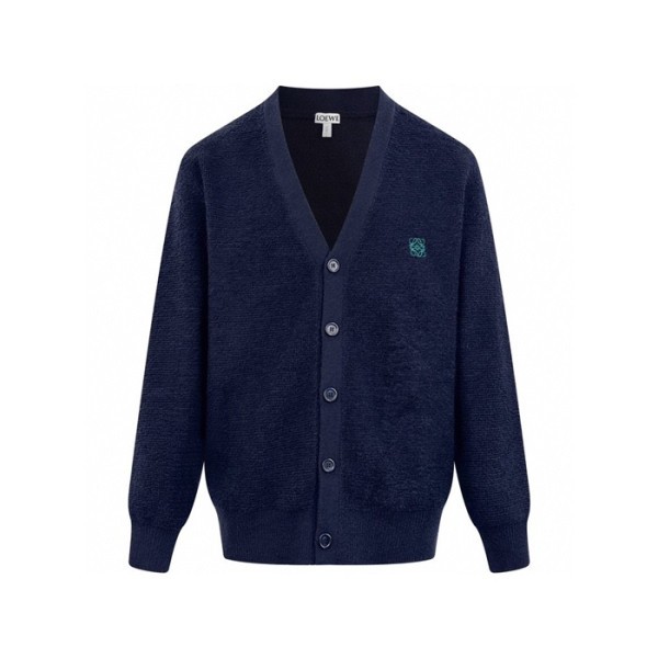 ✨로에베 남성 브이넥 가디건 - Loewe Mens V-neck Cardigan - loc7819x