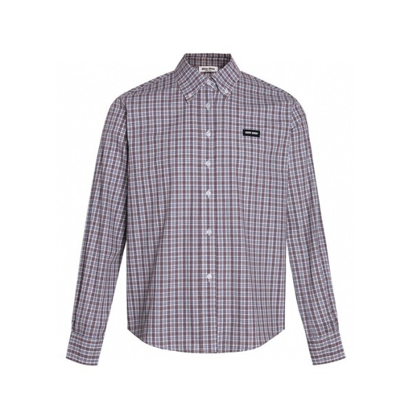 ✨미우미우 남/녀 체크 셔츠 - Miumiu Unisex Flanner Shirts - mic7852x
