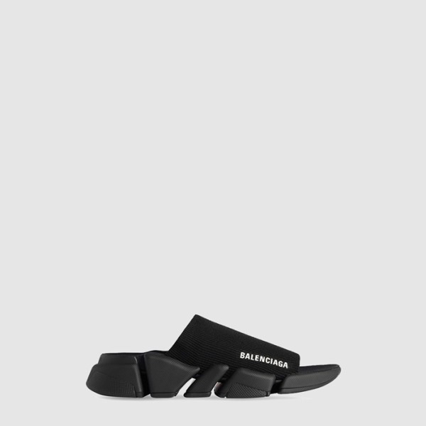 ✨발렌시아가 남성 스피드 2.0 리사이클드 니트 슬라이드 - Balenciaga Mens Speed 2.0 Recycled Knit Slides - bas7295x