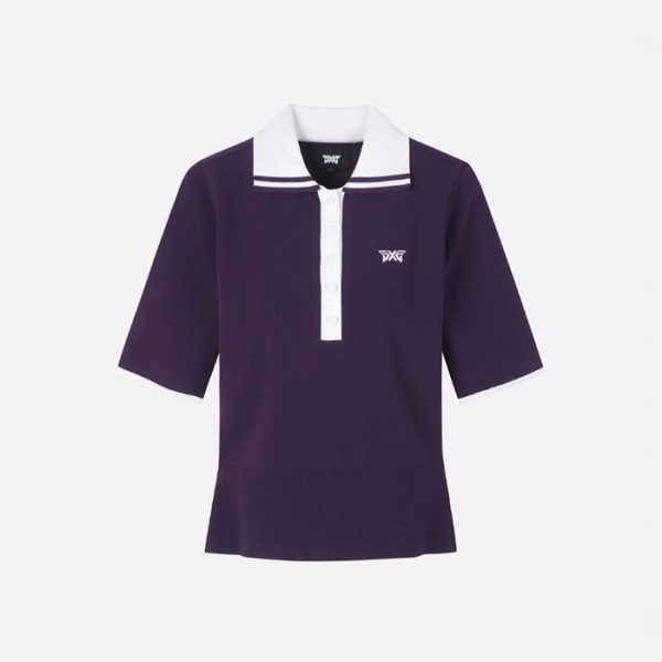 ✨PXG 여성 미들 슬리브 칼라 스웨터 - gol1819x