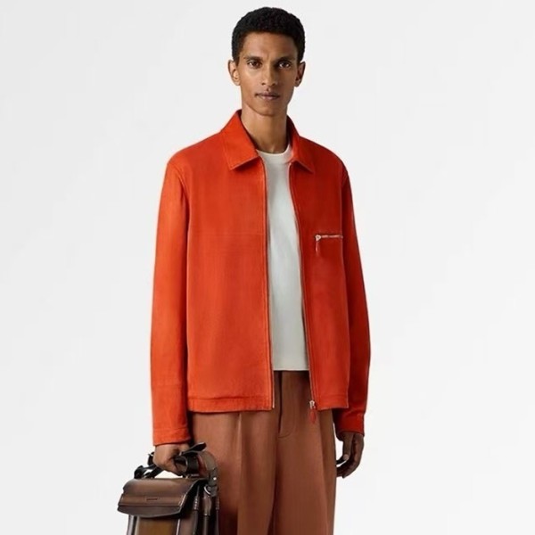 ✨벨루티 남성 가죽 자켓 - Berluti Mens Leather Jacket - bec7976x