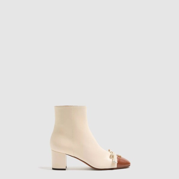 ✨발렌티노 여성 발레 뒤 루아 키드스킨 레더 앵클 부츠 - Valentino Ballet du Roi Kidskin Leather Ankle Boots - vas7809x