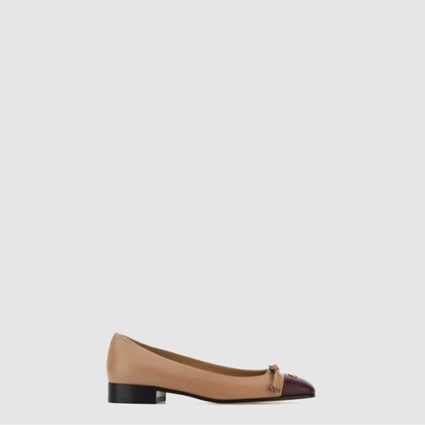 ✨발렌티노 여성 발레 뒤 루아 포니 이펙트 카프스킨 발레리나 - Valentino Ballet du Roi Pony Effect Calfskin Ballerina - vas7812x