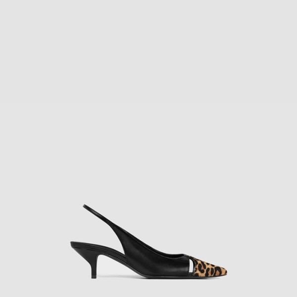 ✨셀린느 여성 레오파드 프린트 헤어리 카프스킨 - Celine Leopard Print Hairy Calfskin - ces7945x