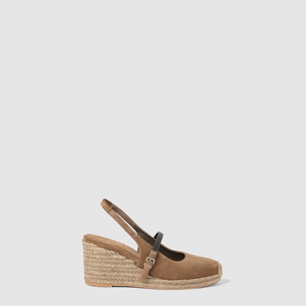 ✨브루넬로 쿠치넬리 여성 에스파드릴 웨지힐 - Brunello Cucinelli Espadrille Wedge Heel - brs7973x