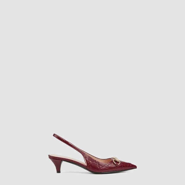 ✨구찌 여성 홀스빗 슬링백 펌프스 - Gucci Womens Horsebit Slingback Pumps - gus8037x