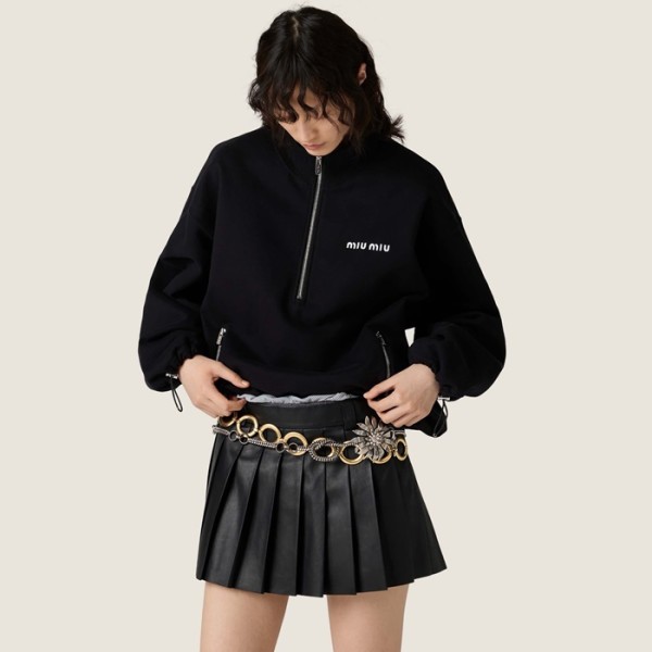 ✨미우미우 여성 집업 긴팔티 - Miumiu Womens Zip-up Tshirt - mic7986x