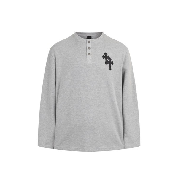 ✨크롬하츠 남성 라운드 긴팔티 - Chrome Hearts Mens Round Tshirt - chc8008x