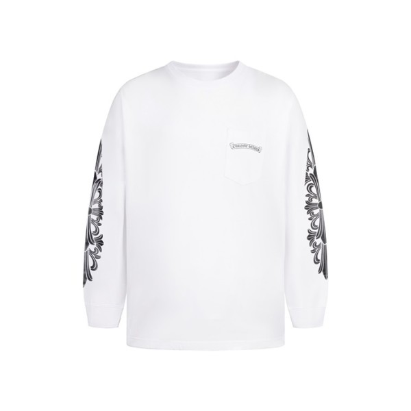 ✨크롬하츠 남성 라운드 긴팔티 - Chrome Hearts Mens Round Tshirt - chc8022x