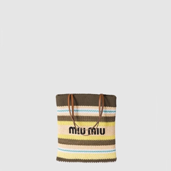 ✨미우미우 여성 크로셰 토트백 - MiuMiu Crochet Tote Bag - mib9640x