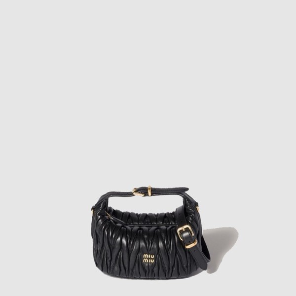 ✨미우미우 여성 마테라쎄 나파 가죽 파우치 - Miumiu Womens Matelasse Nappa Leather Pouch - mib9728x