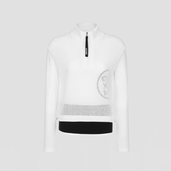 ✨[G/FORE] 지포어 여성 쿨 터치 하이브리드 하프집 스웨터 - gol1852x