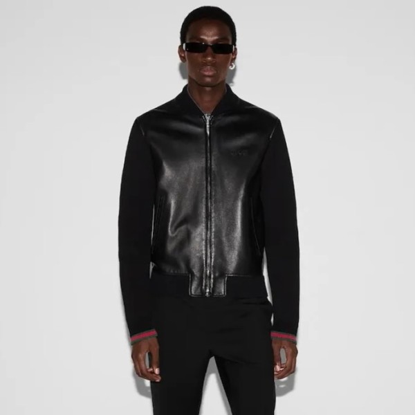 ✨구찌 남성 가죽 자켓 - Gucci Mens Leather Jacket - guc8242x