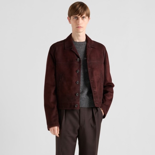 ✨프라다 남성 가죽 자켓 - Prada Mens Leather Jacket - prc8247x