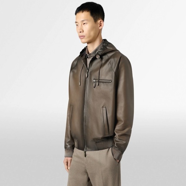✨벨루티 남성 가죽 자켓 - Berluti Mens Leather Jackets - bec8248x