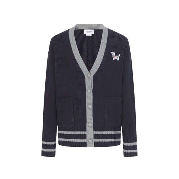 ✨톰브라운 남성 브이넥 가디건 - Thom Browne Mens V-neck Cardigan - thc8262x