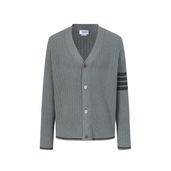 ✨톰브라운 남성 브이넥 가디건 - Thom Browne Mens V-neck Cardigan - thc8264x