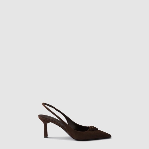 ✨프라다 여성 스웨이드 슬링백 펌프스 - Prada Womens Suede Slingback Pumps - prs8207x