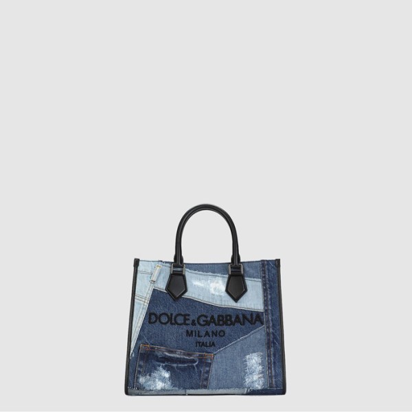 ✨돌체앤가바나 남/녀 로고 장식 패치워크 에지 쇼퍼백 - Dolce&Gabbana Unisex Logo-embellished Patchwork Edge Shopper Bag- dob10286x
