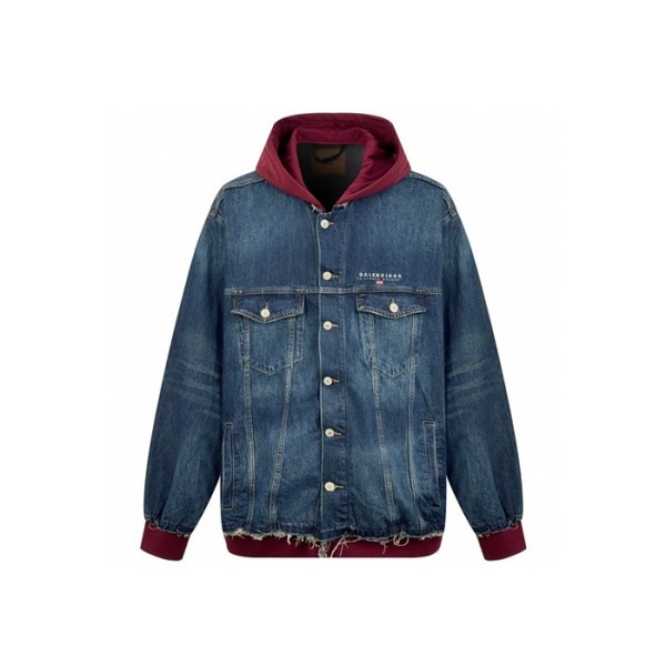✨발렌시아가 남성 데님 후드 자켓 - Balenciaga Mens Denim Jacket - bac8484x