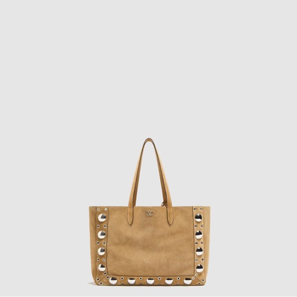 ✨발렌티노 여성 가라바니 넬코트 스웨이드 라지 쇼퍼백 - Valentino Womens Garavani Nellcourt Suede Large Shopper Bag - vab10652x