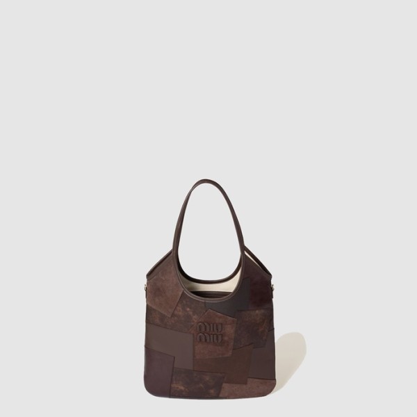 ✨미우미우 여성 아이비 가죽 패치워크 백 - Miumiu Womens Ivy Leather Patchwork Bag - mib11003x