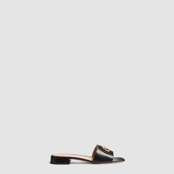 ✨구찌 여성 브이로고 시그니처 슬라이드 샌들 - Gucci Womens V-Logo Signature Slide Sandals - gus8450x