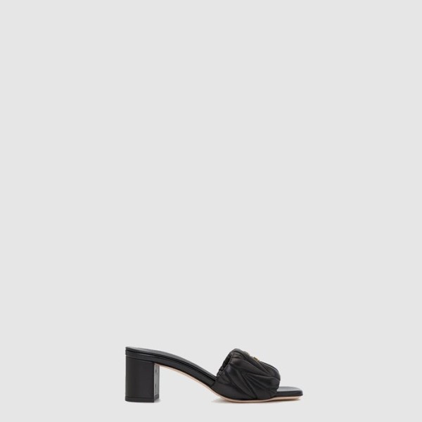 ✨미우미우 여성 마테라쎄 슬라이드 - Miu Miu Womens Matelasse Slides - mis8465x