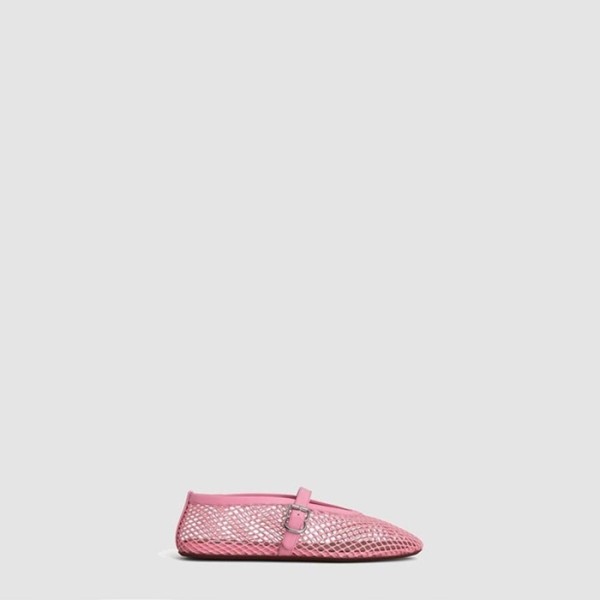 ✨알라이아 여성 피시넷 발레 플랫 슈즈 - Alaia Womens Fishnet Ballet Flat Shoes - als8476x