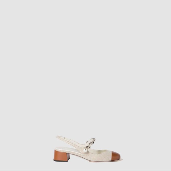 ✨미우미우 여성 가죽 슬링백 펌프스 - Miu Miu Womens Leather Slingback Pumps - mis8477x