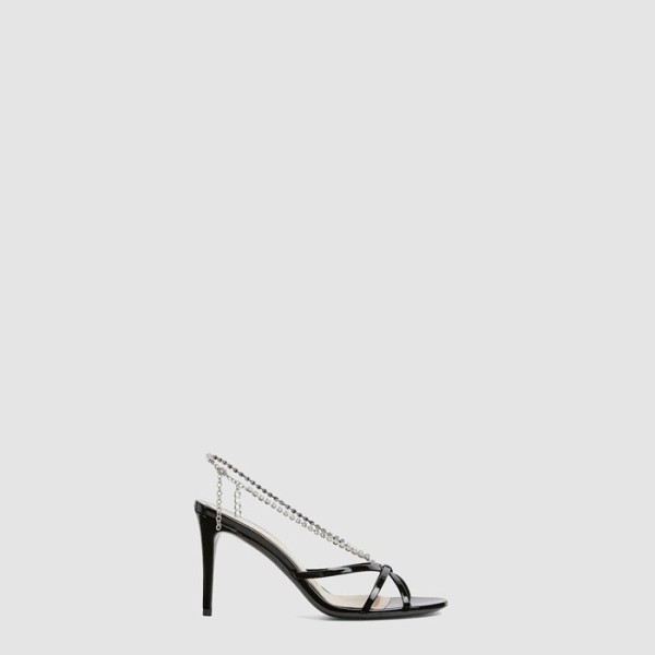 ✨구찌 여성 크리스털 체인 샌들 - Gucci Womens Crystal Chain Sandals - gus8490x