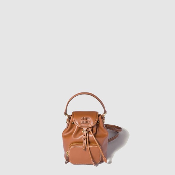 ✨미우미우 여성 가죽 미니 백팩 - MiuMiu Womens Leather Mini Backpack - mib11168x