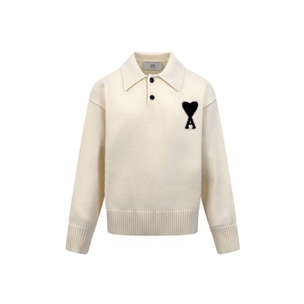 ✨아미 남/녀 폴로 니트 - Ami Unisex Polo Knitwear - amc8505x