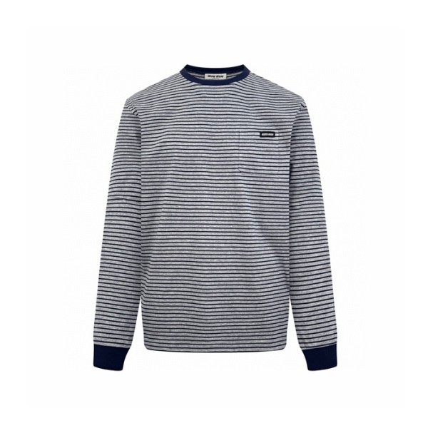 ✨미우미우 남성 라운드 긴팔티 - Miumiu Mens Round Tshirt - mic8517x