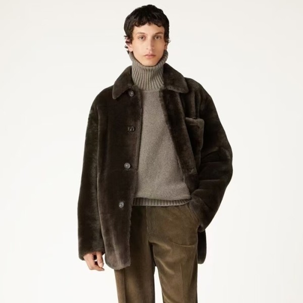 ✨로로피아나 남성 양면 가죽 자켓 - Loro Piana Mens Leather Jacket - lpc8586x