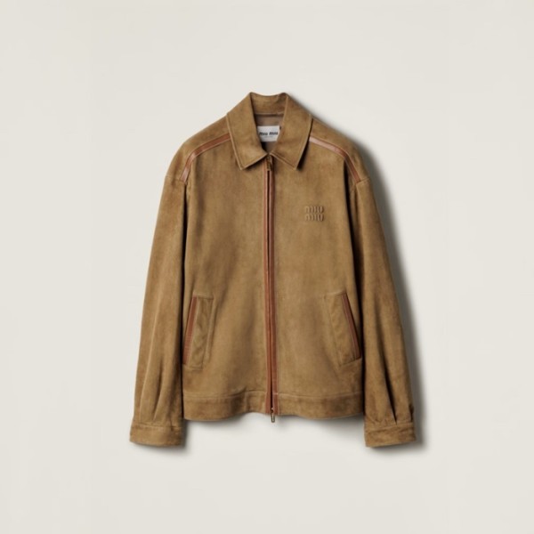 ✨미우미우 남성 가죽 자켓 - Miumiu Mens Leather Jacket - mic8668x