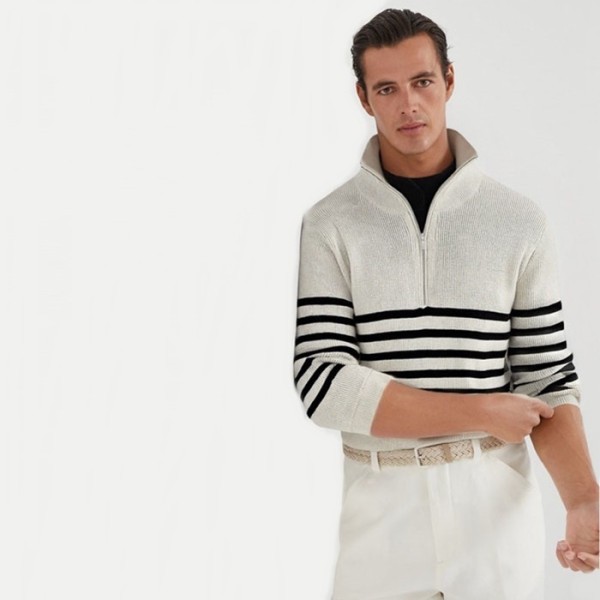 ✨브루넬로쿠치넬리 남성 집업 니트 - Brunello Cucinelli Mens Zip-up Knitwear - brc8810x