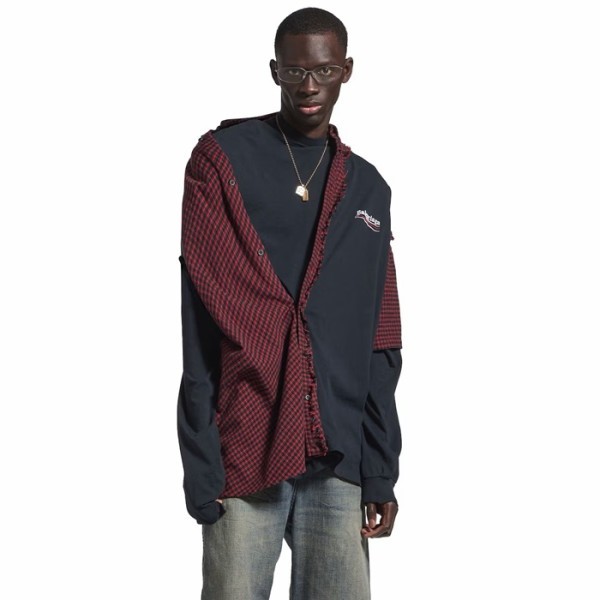 ✨발렌시아가 남성 폴로 긴팔티 - Balenciaga Mens Polo Tshirt - bac8876x