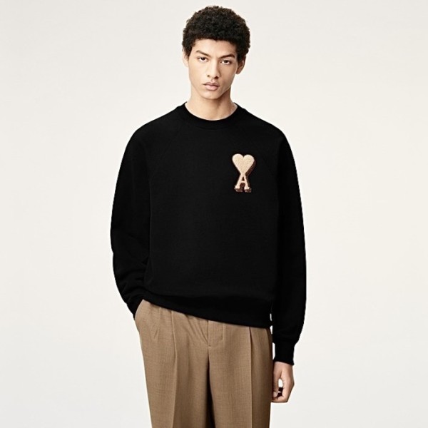 ✨아미 남/녀 크루넥 긴팔티 - Ami Unisex Round Tshirt - amc8968x